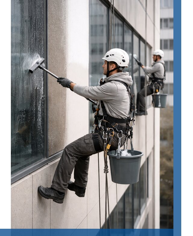 Мойка фасадов зданий в Ефремах под ключ от 359 р. | ВЫСОТНИК-Фрм