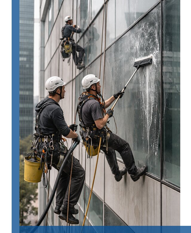 Профессиональная высотная мойка фасадов зданий в Ефремах