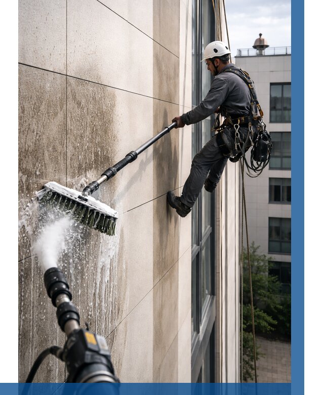 Мойка фасада из керамогранита в Ефремах от 307 р. | ВЫСОТНИК-Фрм