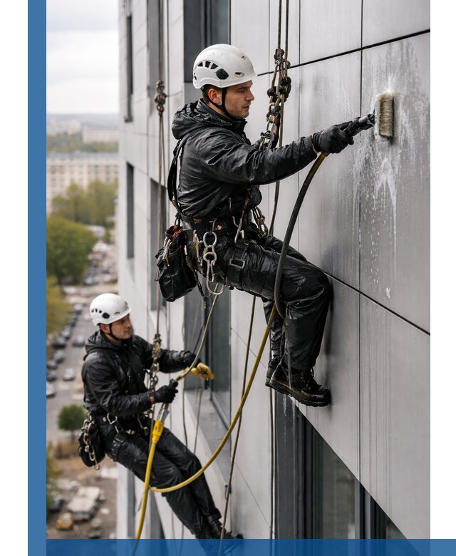 Профессиональная мойка фасада из композита в Ефремах