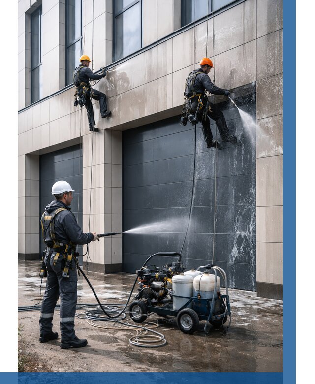 Послестроительная мойка фасада в Ефремах от 307 р. | ВЫСОТНИК-Фрм