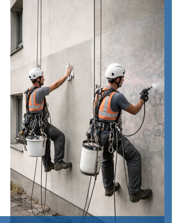 Антиграффити покрытие фасада в Ефремах от 615 р. | ВЫСОТНИК-Фрм