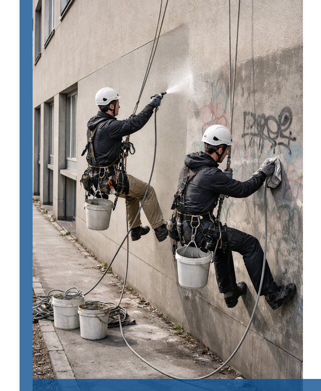 Антиграффити покрытие фасада с защитой от надписей в Ефремах