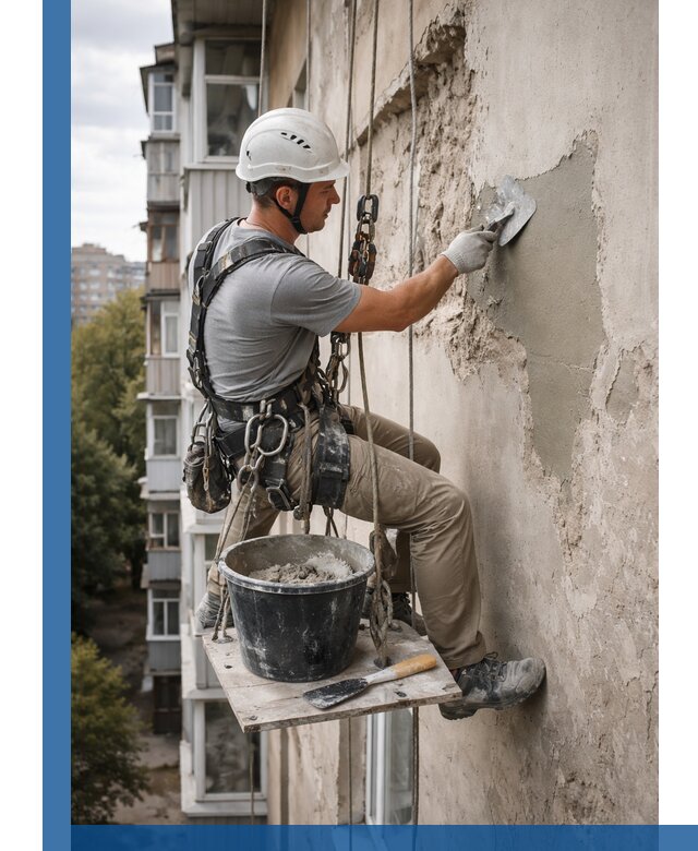 Восстановление фасадной штукатурки в Ефремах с гарантией качества