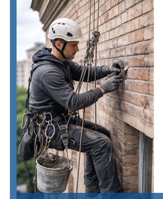 Качественный ремонт кирпичной кладки фасада в Ефремах с гарантией