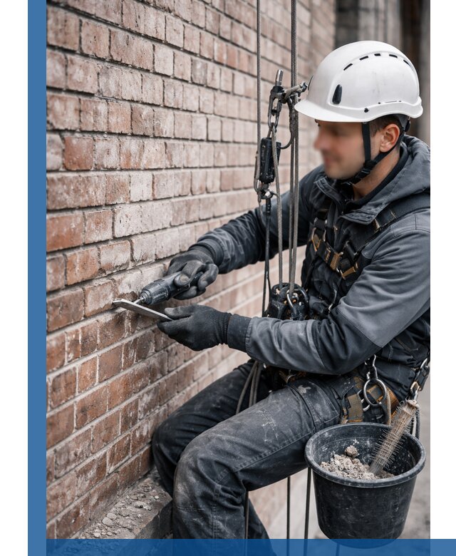 Расшивка кирпичных швов фасадов и стен, ремонт в Ефремах