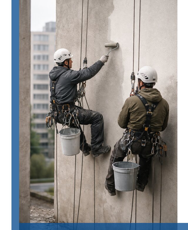 Покраска фасадов высотными альпинистами в Ефремах с гарантией