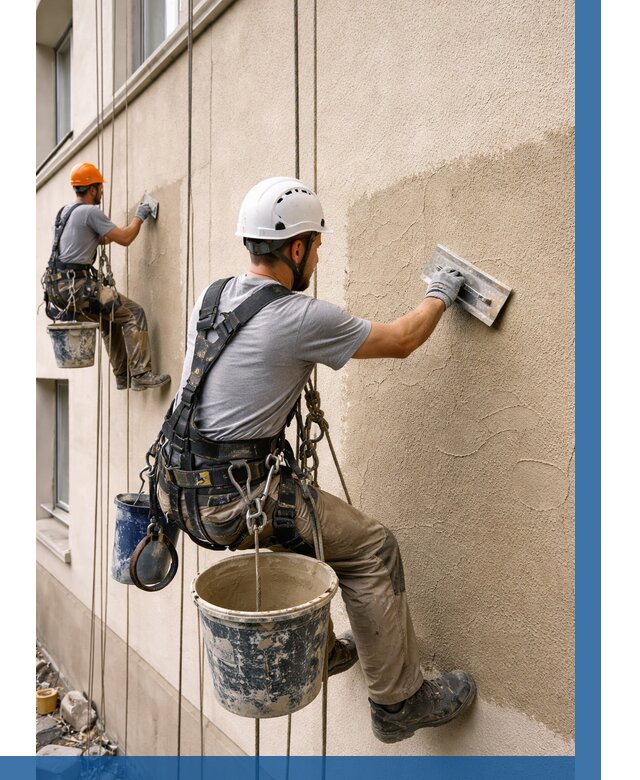 Декоративная штукатурка фасада в Ефремах от 1229 р. | ВЫСОТНИК-Фрм