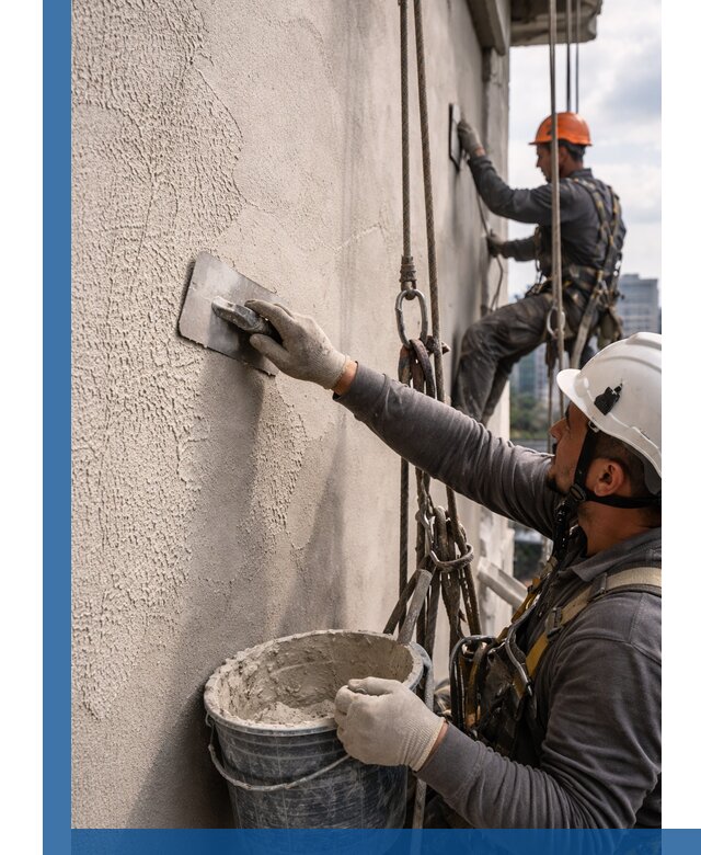 Декоративная штукатурка фасада с утеплением и защитой в Ефремах