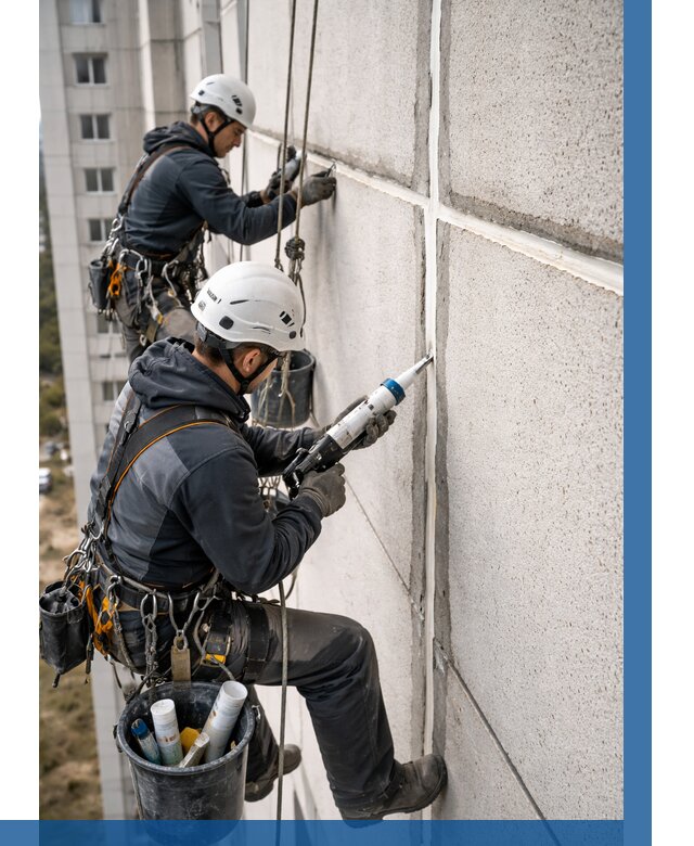 Герметизация межпанельных швов в Ефремах от 717 р. | ВЫСОТНИК-Фрм