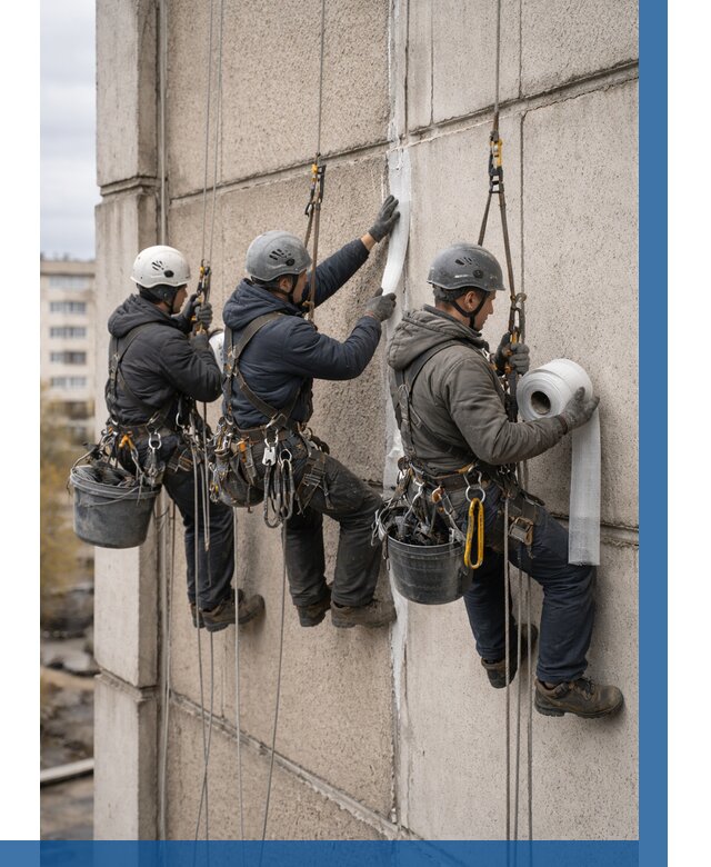 Ремонт межпанельных швов в Ефремах от 768 р. | ВЫСОТНИК-Фрм