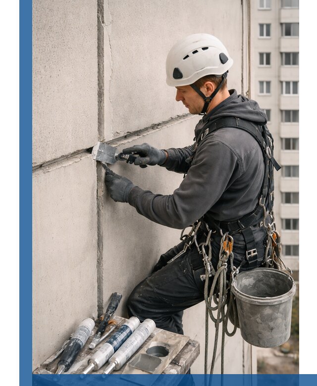 Ремонт межпанельных швов в Ефремах герметизация и восстановление