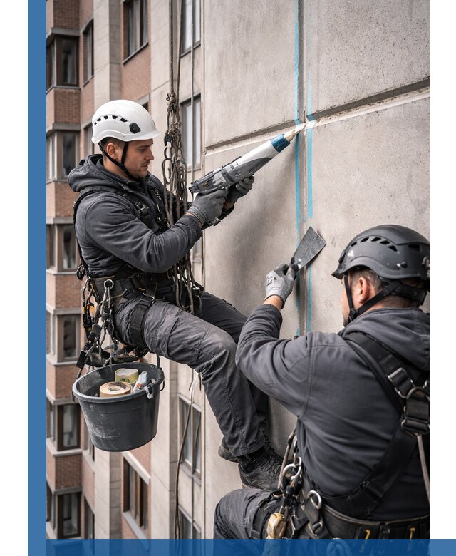 Вторичная герметизация швов фасада и кровли в Ефремах