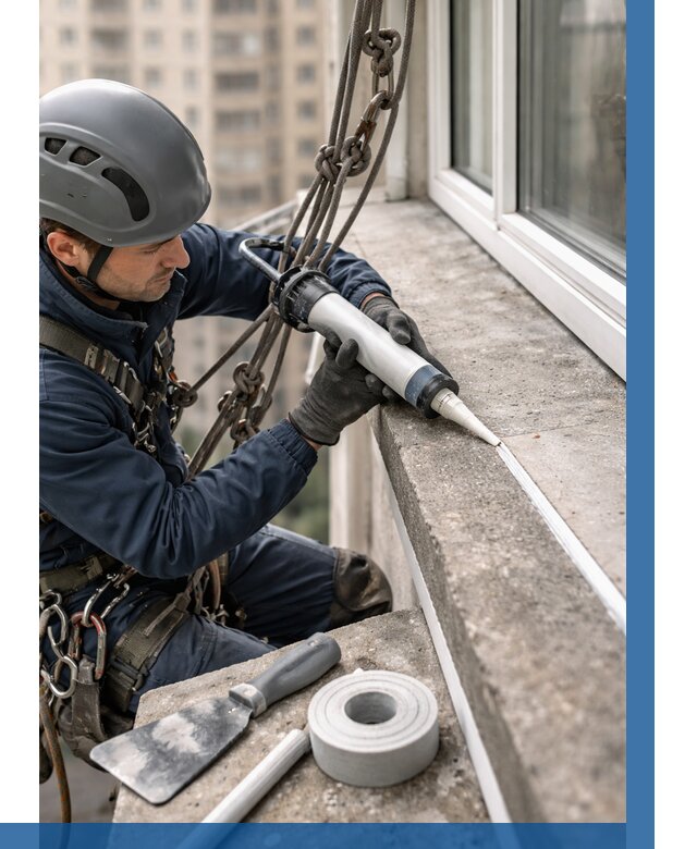 Герметизация балконного козырька в Ефремах от 4610 р. | ВЫСОТНИК-Фрм