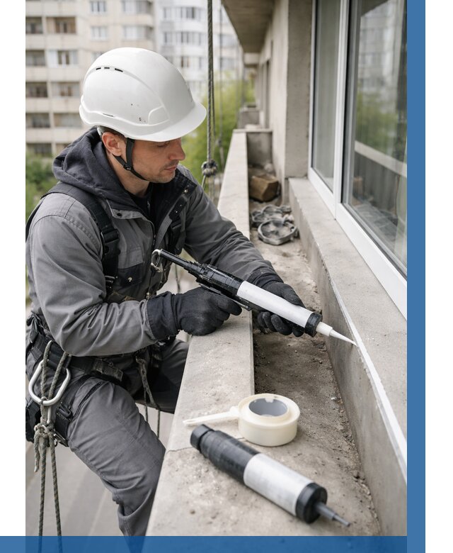 Герметизация швов лоджии в Ефремах от 4610 р. | ВЫСОТНИК-Фрм