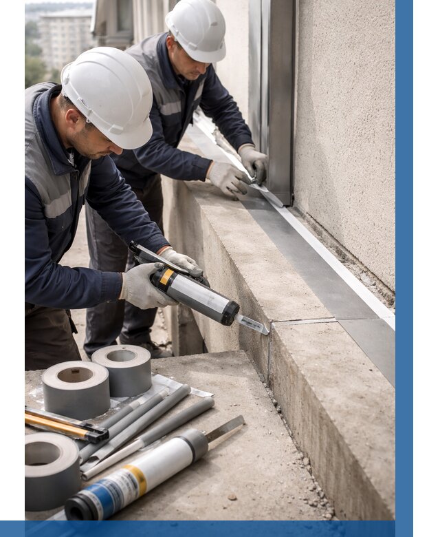 Герметизация примыкания балкона в Ефремах от 4610 р. | ВЫСОТНИК-Фрм