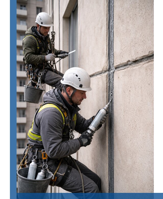 Герметизация деформационных швов фасада в Ефремах качественно