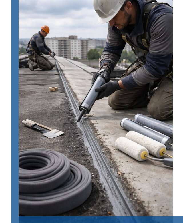 Герметизация швов кровли в Ефремах с гарантией герметичности