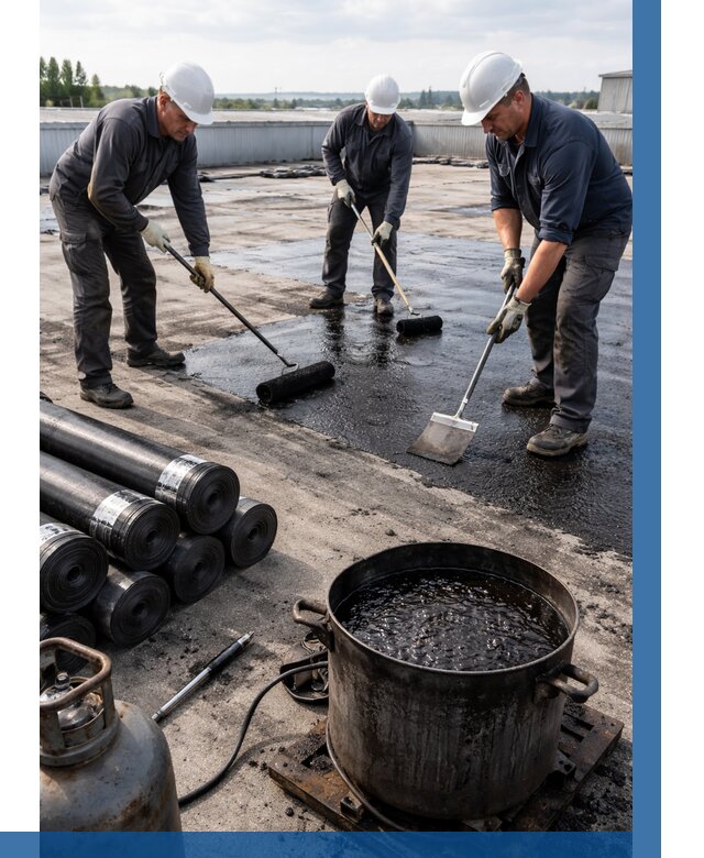 Гидроизоляция кровли мастикой в Ефремах от 615 р. | ВЫСОТНИК-Фрм