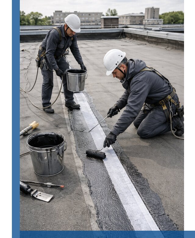 Гидроизоляция кровли мастикой в Ефремах надежная защита