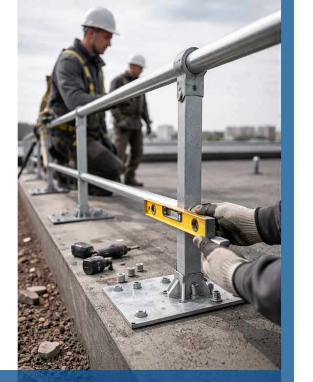 Монтаж кровельного ограждения в Ефремах от 1229 р. | ВЫСОТНИК-Фрм