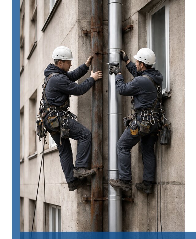 Замена водосточных труб в Ефремах: монтаж и демонтаж под ключ