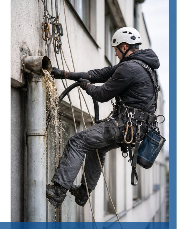 Прочистка водосточных труб в Ефремах от 3586 р. | ВЫСОТНИК-Фрм