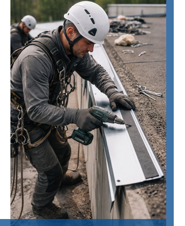 Монтаж капельника на кровле в Ефремах от 307 р. | ВЫСОТНИК-Фрм