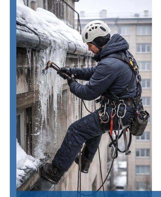 Удаление наледи и чистка водостоков в Ефремах оперативно и безопасно