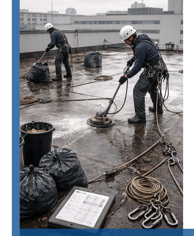 Плановая очистка кровли по графику в Ефремах для безопасности