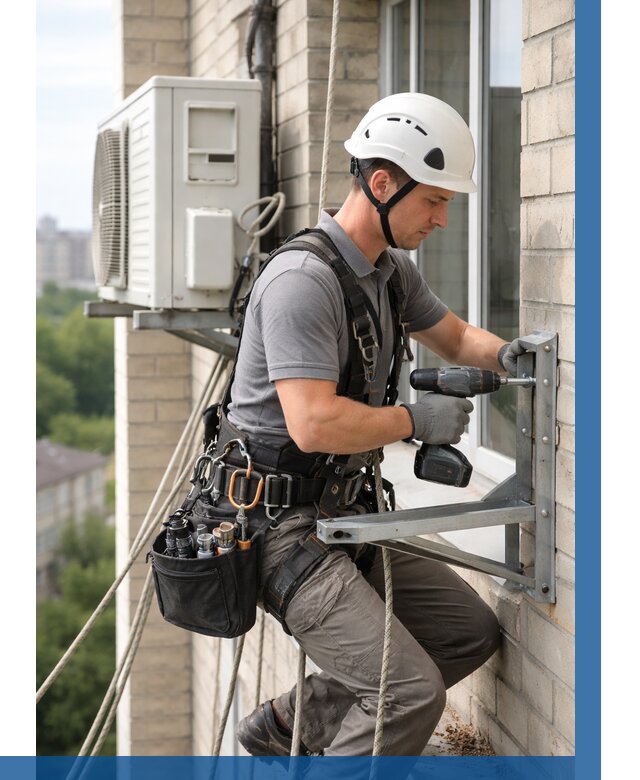 Установка кронштейнов кондиционера в Ефремах от 3586 р. | ВЫСОТНИК-Фрм