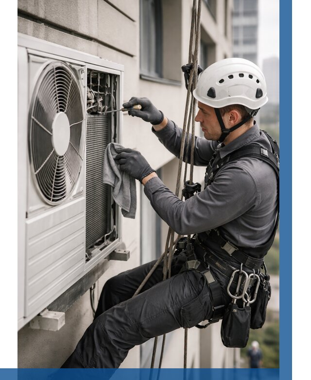 Обслуживание внешнего блока кондиционера в Ефремах от 2766 р.ВЫСОТНИК-Фрм