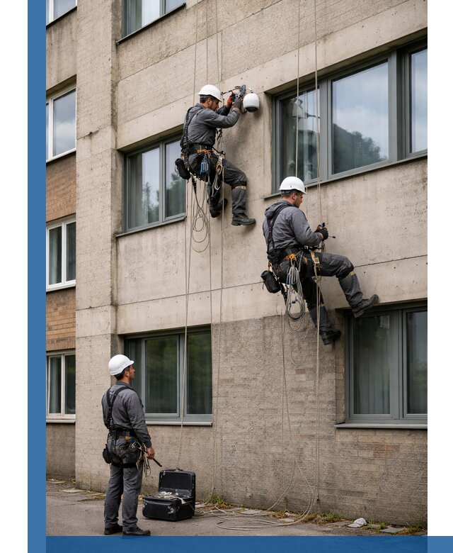 Монтаж фасадных камер видеонаблюдения в Ефремах под ключ