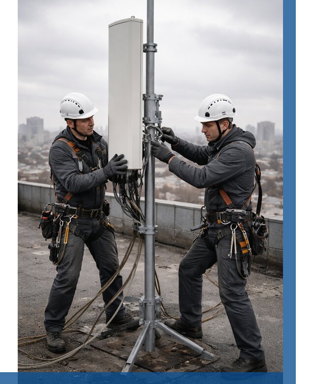 Монтаж антенн связи на крыше в Ефремах от 8708 р. | ВЫСОТНИК-Фрм