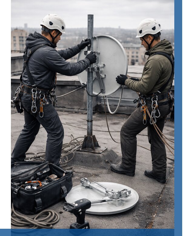 Демонтаж антенн на крыше в Ефремах от 4610 р. | ВЫСОТНИК-Фрм