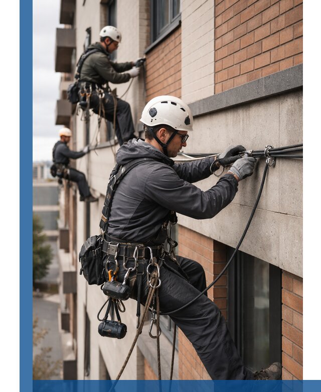 Крепление кабеля на фасаде монтаж и крепеж в Ефремах