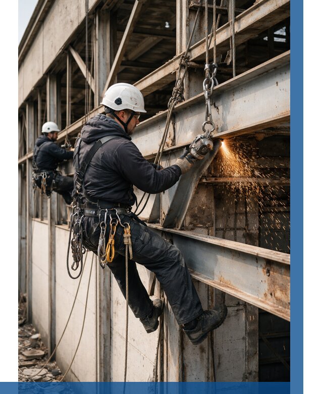 Демонтаж металлоконструкций на высоте в Ефремах от 6659р. |ВЫСОТНИК-Фрм