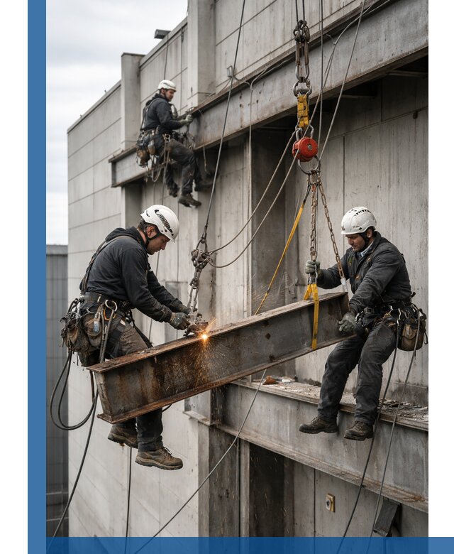 Демонтаж металлоконструкций на высоте в Ефремах под ключ