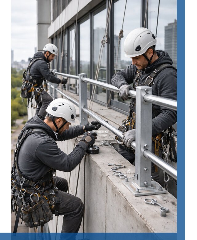 Монтаж ограждений на высоте в Ефремах, от 1229 р. | ВЫСОТНИК-Фрм
