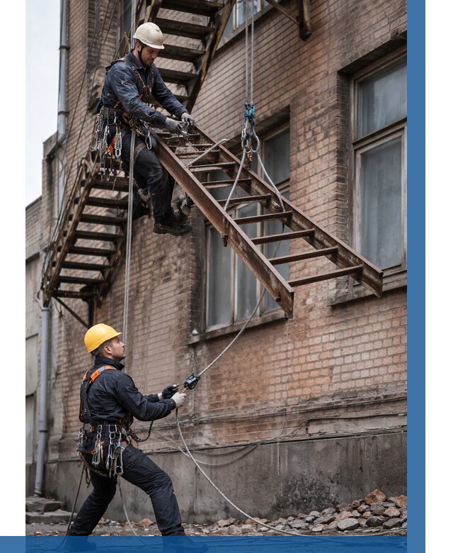 Демонтаж пожарной лестницы в Ефремах от 12294 р. | ВЫСОТНИК-Фрм