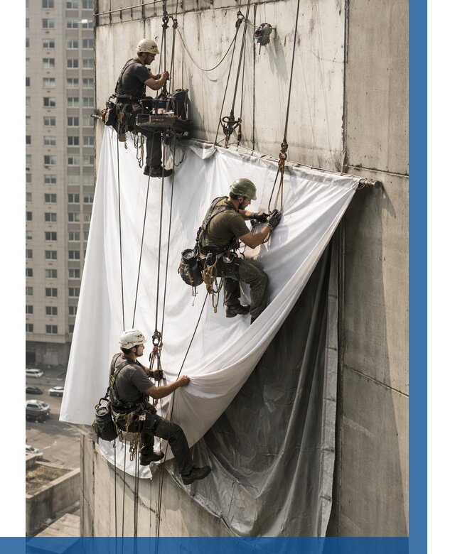 Замена баннерного полотна в Ефремах от 6659 р. | ВЫСОТНИК-Фрм—заказать