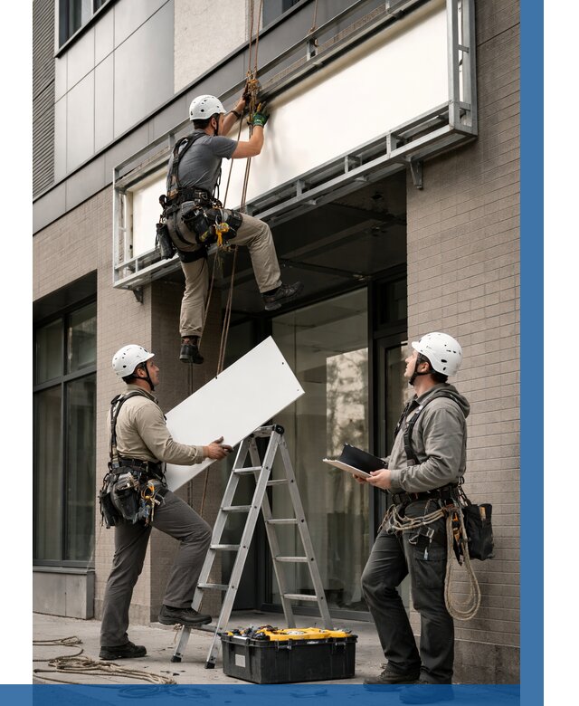 Монтаж светового короба в Ефремах от 6659 р. | ВЫСОТНИК-Фрм