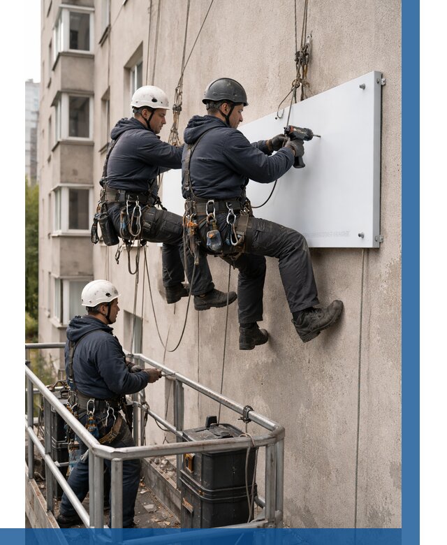 Монтаж табличек и указателей в Ефремах от 3586 р. | ВЫСОТНИК-Фрм