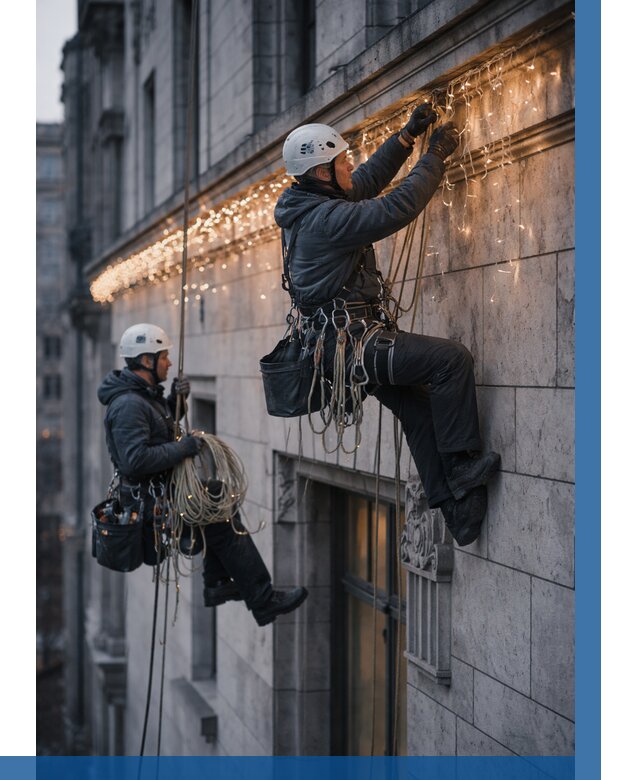 Монтаж новогодней иллюминации в Ефремах от 8708 р. | ВЫСОТНИК-Фрм