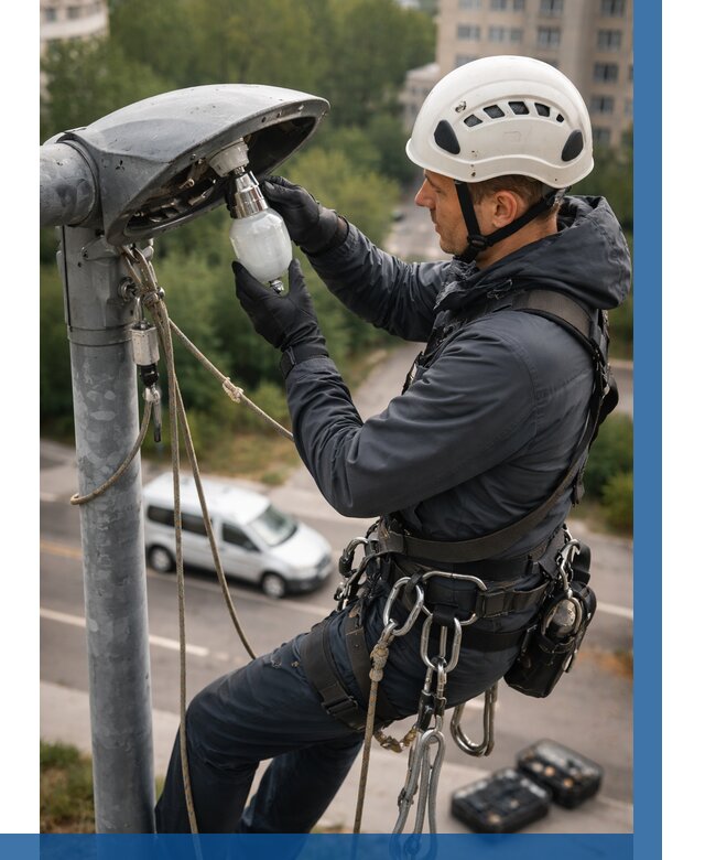 Замена ламп на высоте в Ефремах от 2561 р. | ВЫСОТНИК-Фрм