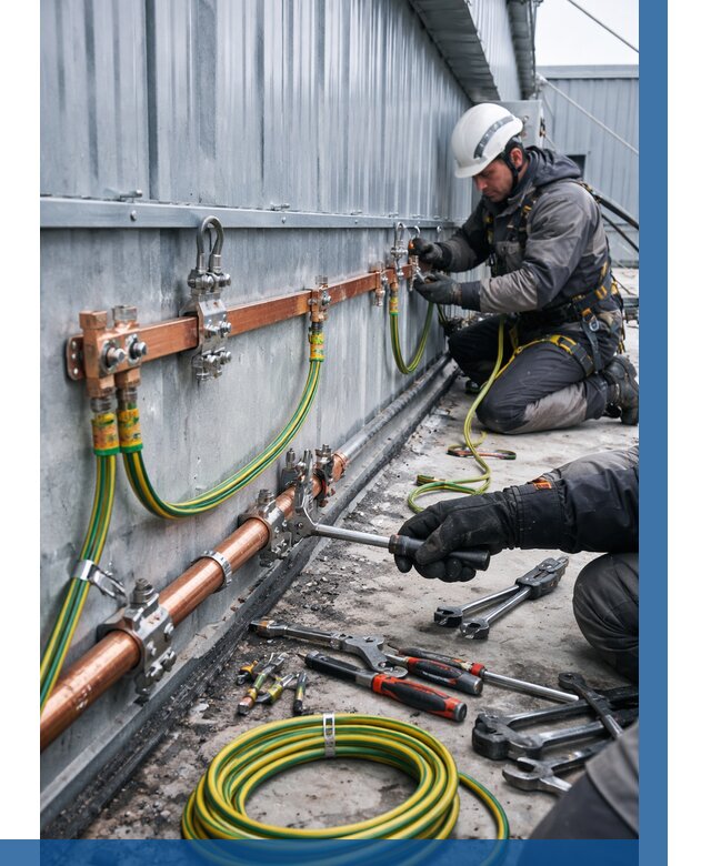 Монтаж заземления здания в Ефремах от 25613 р. | ВЫСОТНИК-Фрм