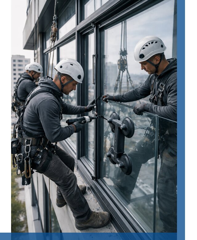 Витражное остекление зданий в Ефремах от 3586 р. | ВЫСОТНИК-Фрм