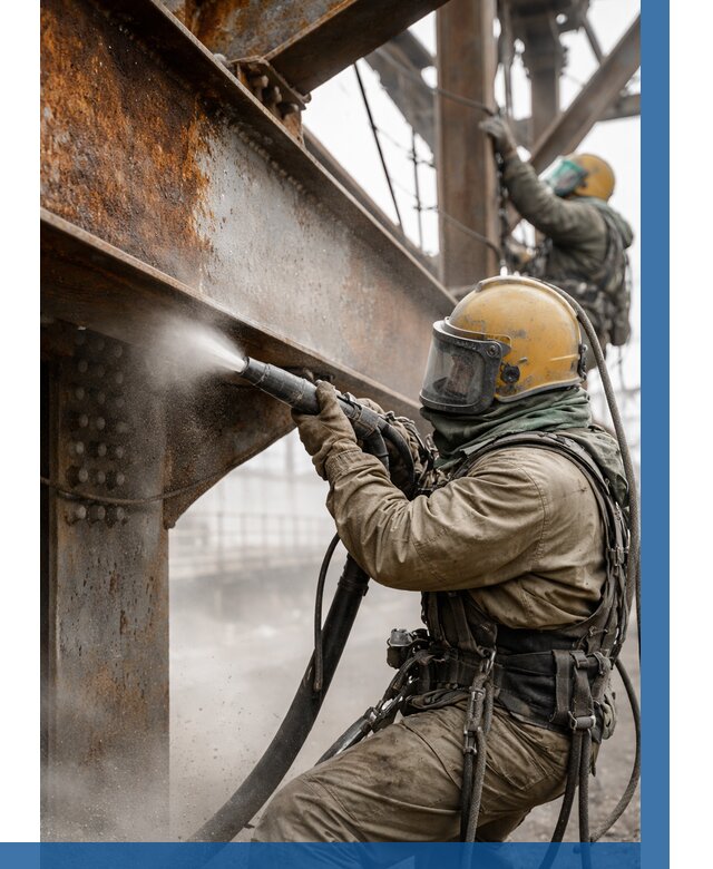 Пескоструйная очистка металлоконструкций в Ефремах по 615 р. ВЫСОТНИК-Фрм