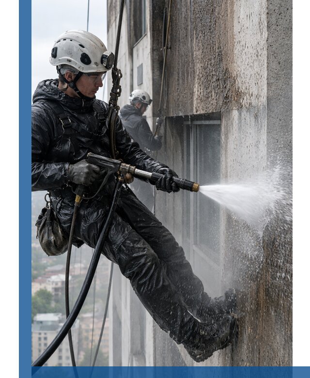 Гидроструйная очистка фасадов и конструкций в Ефремах