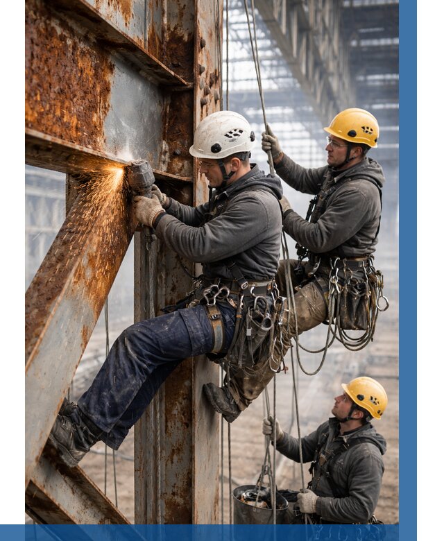 Зачистка металла от ржавчины в Ефремах от 359 р. | ВЫСОТНИК-Фрм